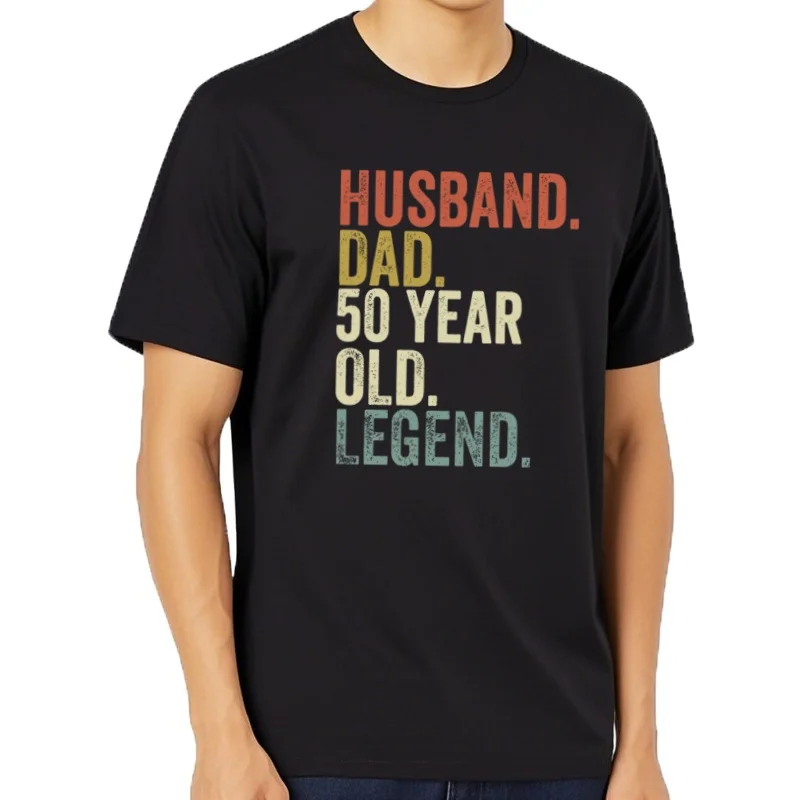 Camisetas divertidas de 50 cumpleaños para hombre, camisetas  de papá nacido en 1975, camiseta de moda para hom