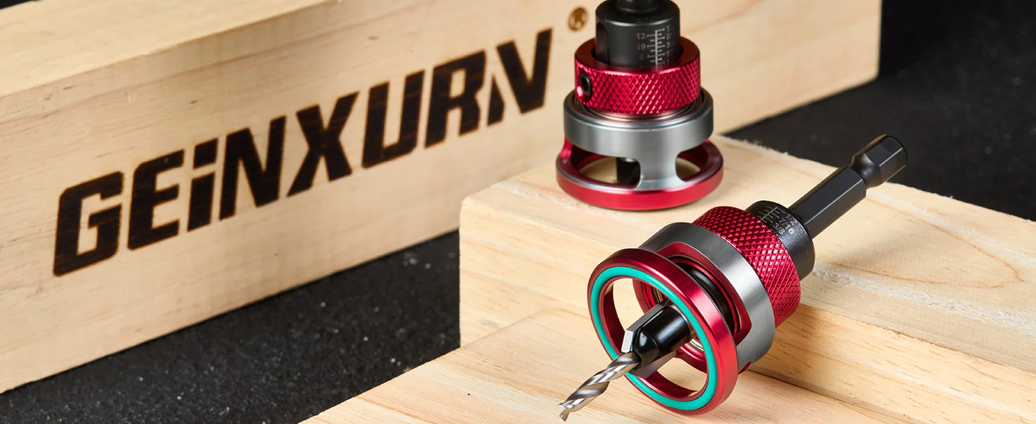 Geinxurn Countersink-Bohrerset (1/8"-1/2"), Präzisions-Fasen- und Senkwerkzeug – Detail 1