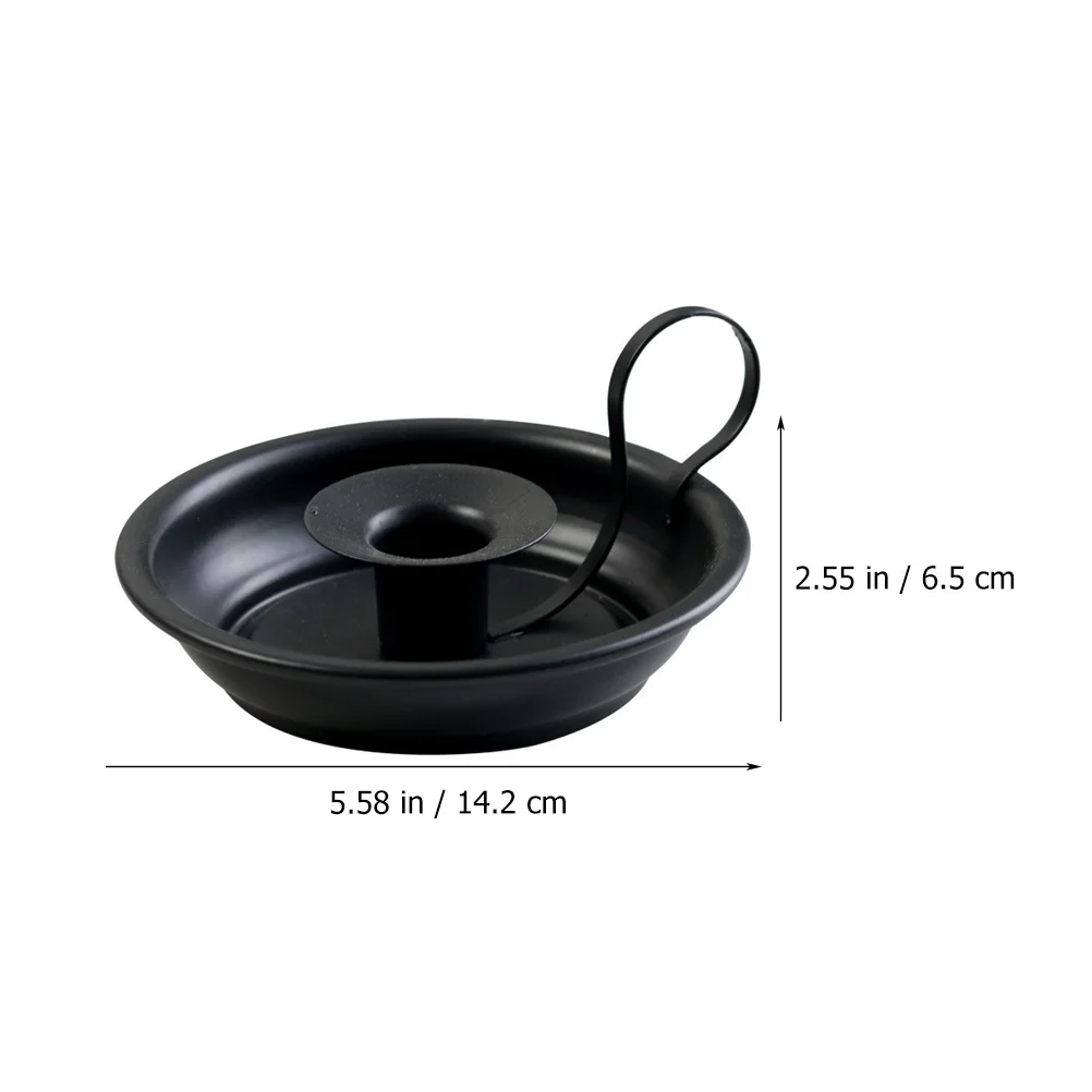 

Iron Retro Holder Handheld Desktop Candlestick Decorative Tealight Holder for Home Bedroom Office Candlestick Holders