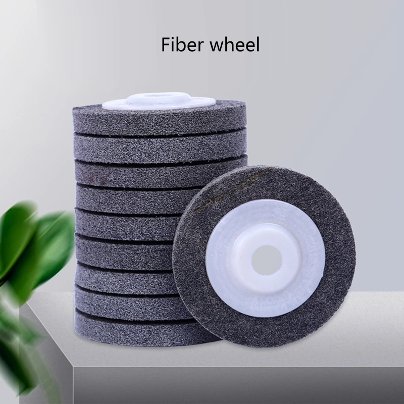 Roda polimento fibra nylon resistente desgaste, 100mm, abrasivo 4''
