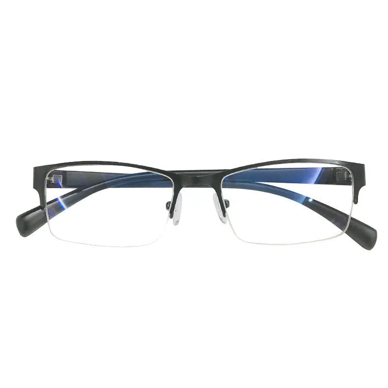 New Business Trendy Semi Frame Glasses Men Optical Comfort Fit Fashion Statement High Quality Premium Frame Professional Chic