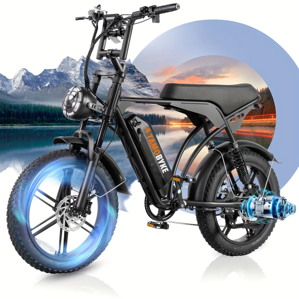 Adult Electric Bicycle | 749W Brushless Motor, Detachable 48V 15.6*AH Dual Batteries, 7-Speed, 20x4 Fat Tires, Hydraulic Disc Br image 7