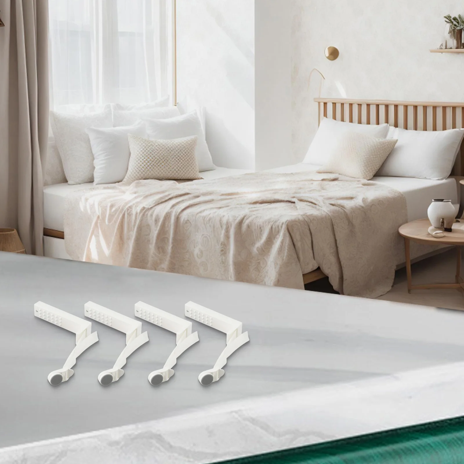 For Thick Mattresses Adjustable Quilt Holder Quilt Fastener Bedding Maintenance Adjustable Sheet Holder Set Filing Product