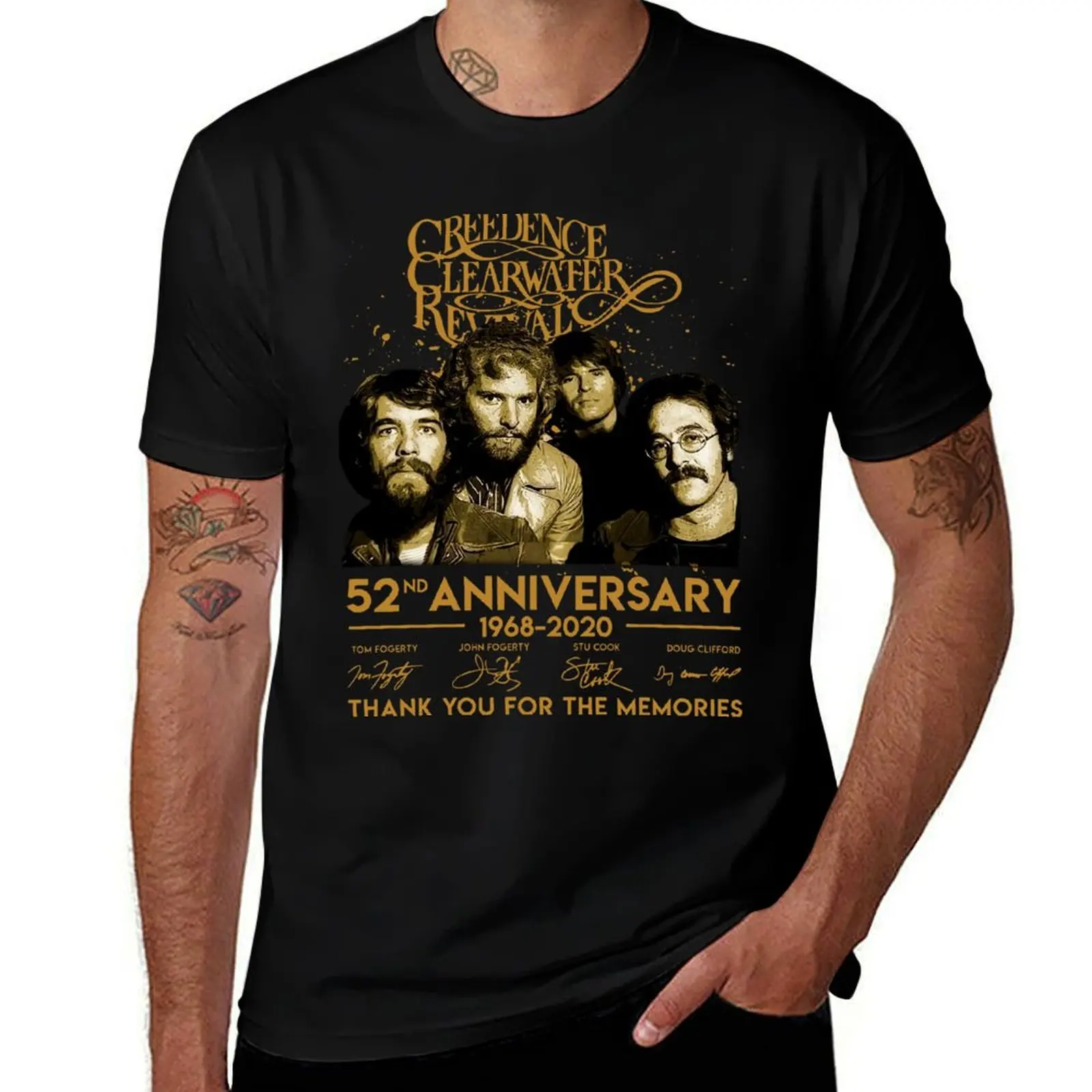 52 Years Creedence Clearwater Revival T-Shirt Summer Holiday T-Shirt
