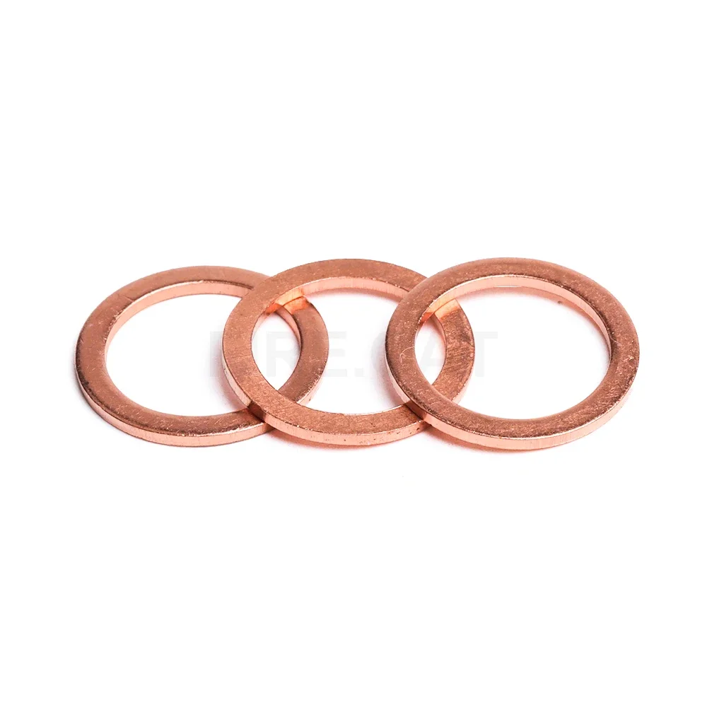 Metric Flat Copper Washers Assortment Kit Sealing Brass Washer 80-360 Pieces M5 M6 M8 M10 M12 M14 M16 M18 M20 M22 for Screw Bolt