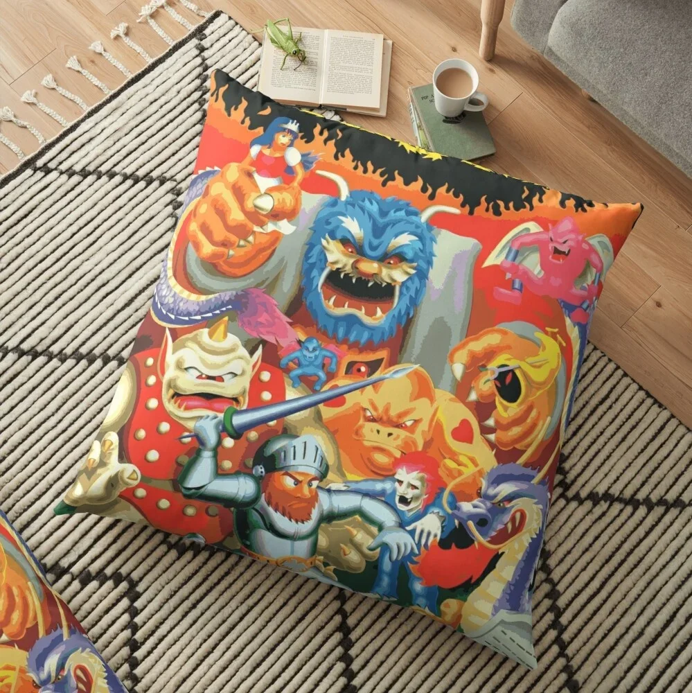 Ghosts 'n Goblins (japanese Art) Pattern Cushion Cover Throw Pillow Case Home Decor High Quality