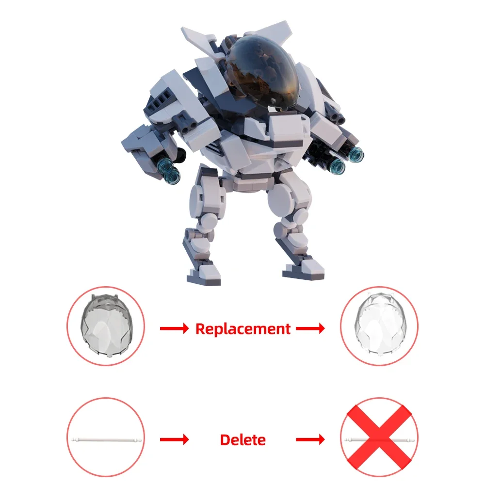 Gobricks MOC センタウリス Mk II 戦術戦闘メカロボットビルディングブロックセットメカタンク教育レンガのおもちゃ子供のためのギフト