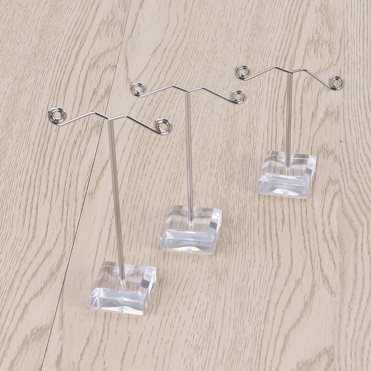 6 Pcs Earring Holder Show Rack T-shape Display Earrings White Jewelry Organizer Child