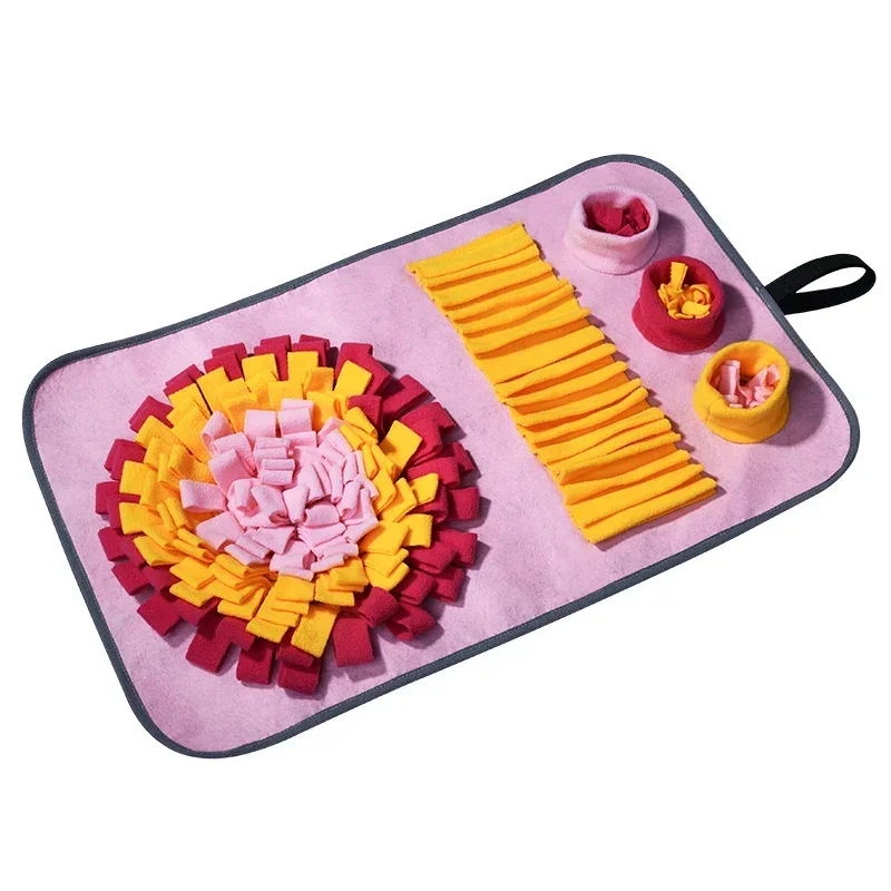 Pet snuffle Mat Dog slow feeder Sniffing training mat anti slip interactive toy durable washable Factory