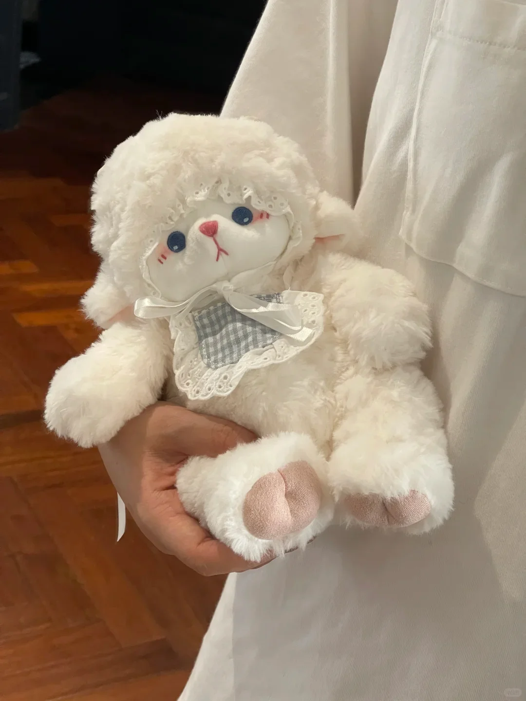 

Spot Little Sleep Sheep Palm Doll Plush Doll Bean Bag Toy Doll Kawai Suitable For Giving Girls Valentine'S Day Birthday Gifts