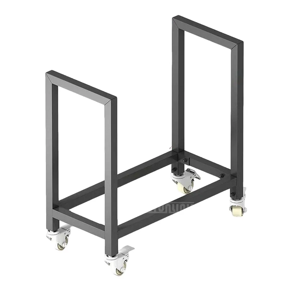 Firewood Rack—Indoor/Outdoor Wrought Iron Heavy-Duty Scandinavian-Style Firewood Rack, Log Rack, and Storage Rack Portable