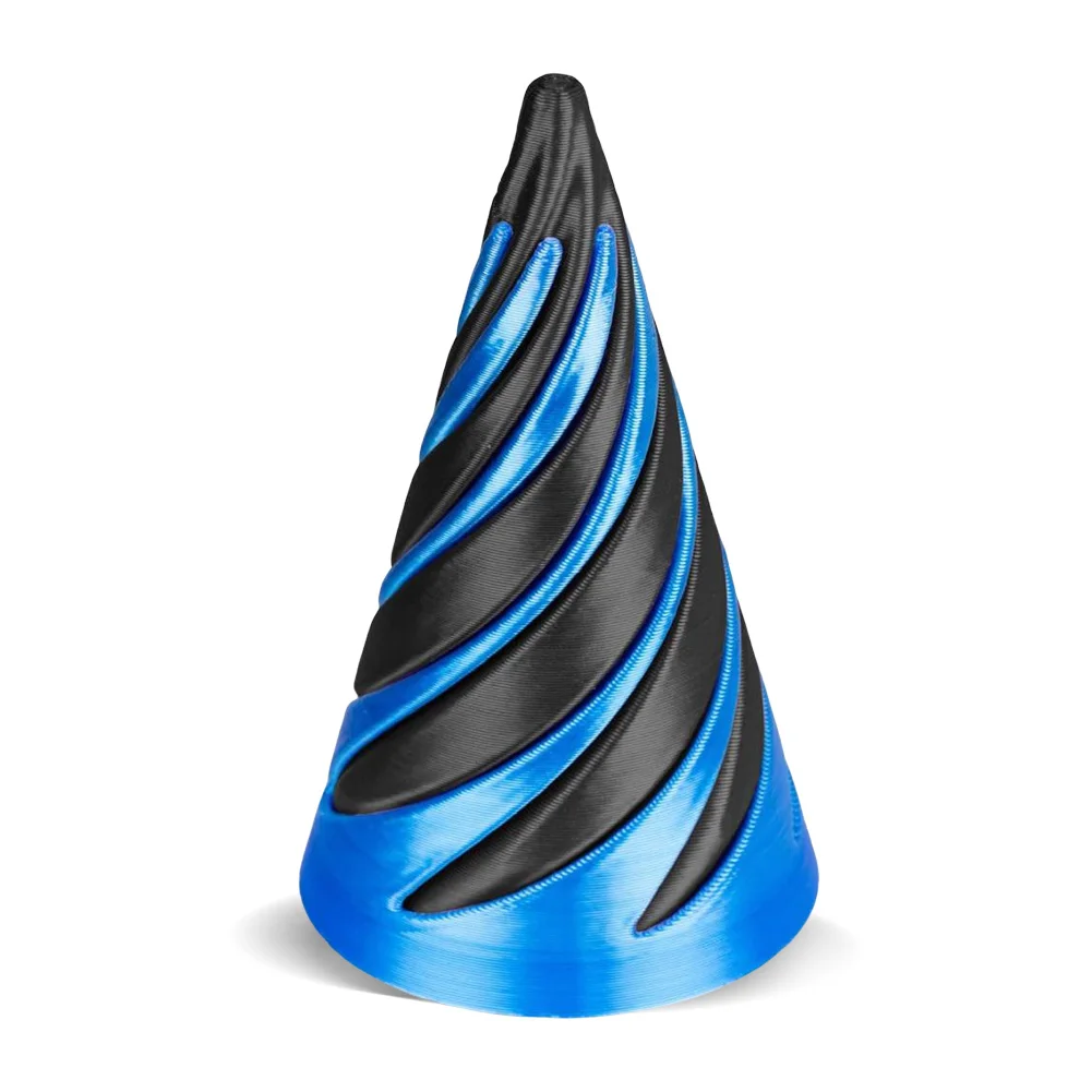 3D Printed Spiral Cone Toy Impossible Pyramid Passthrough Sculpture Mini Vortex Thread Illusion Pass Through Pyramid Fidget Toy image 4