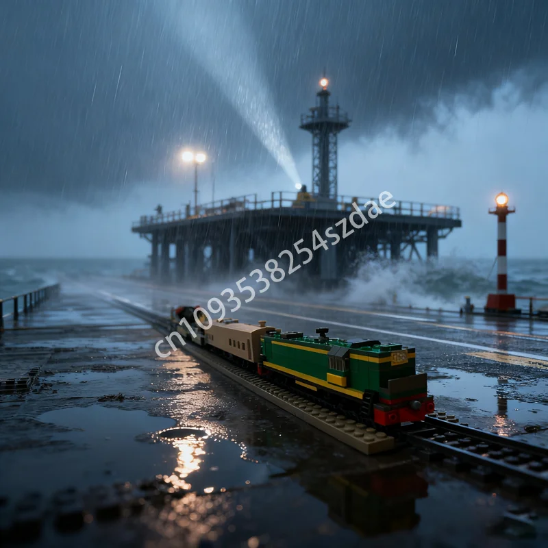 

1114pcs MOC DamoB S Proton Train Spaceed Model Building Blocks Assemble DIY Creative Christmas Gift Education Toys Birthday