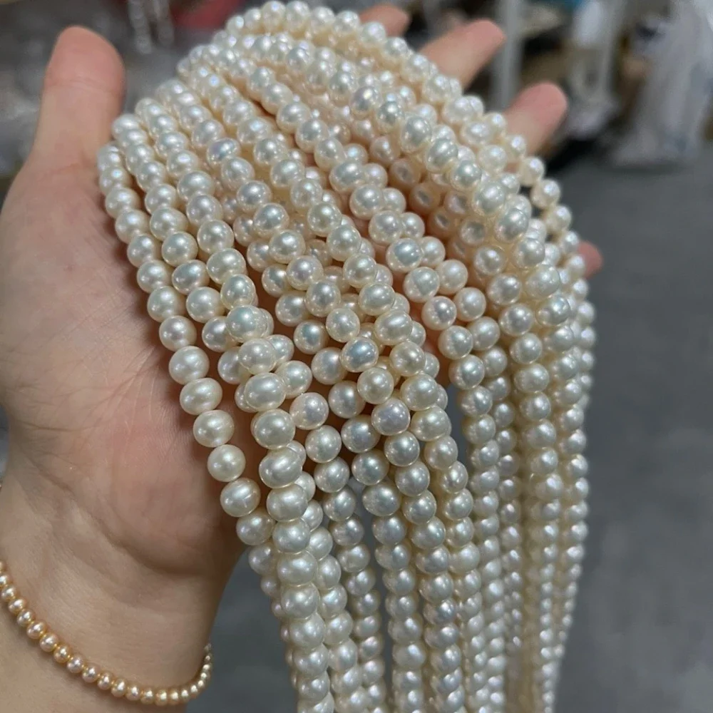 

AAAA Natural Freshwater Non nuclear Pearl Beads Round Loose Beaded For Jewelry Making DIY Bracelet Necklace Accessories