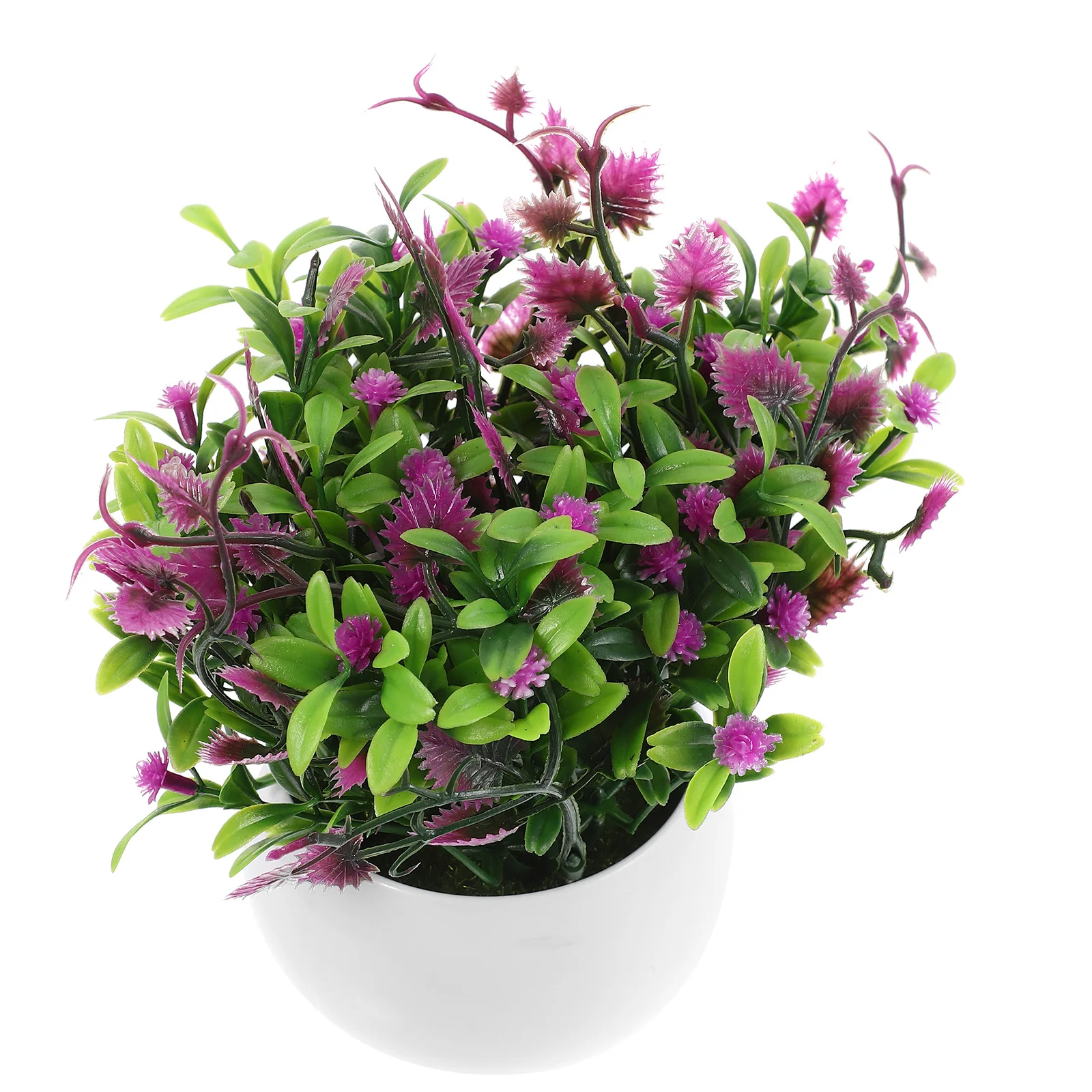 

Artificial Flower Bonsai Exquisitely Crafted Realistic Potted Plant Decor for Home Office Tabletop Adornments Fake Bonsai