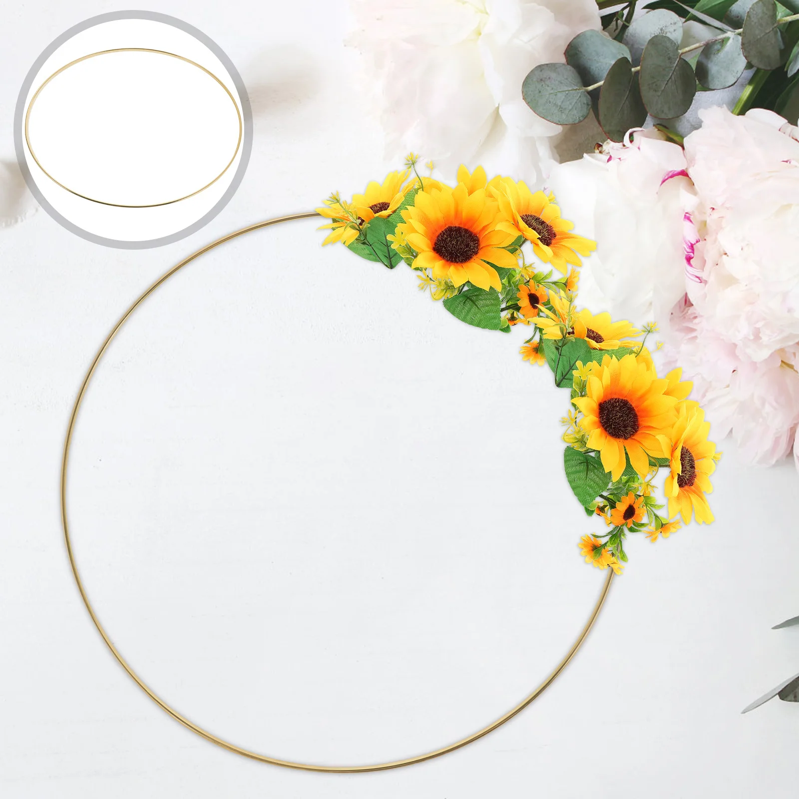 

7pcs Metal Dreamcatcher Rings 30Cm Round Craft Hoops For Wedding Floral Wreath Diy Macrame Decor Metal Hoops For Crafts Wedding