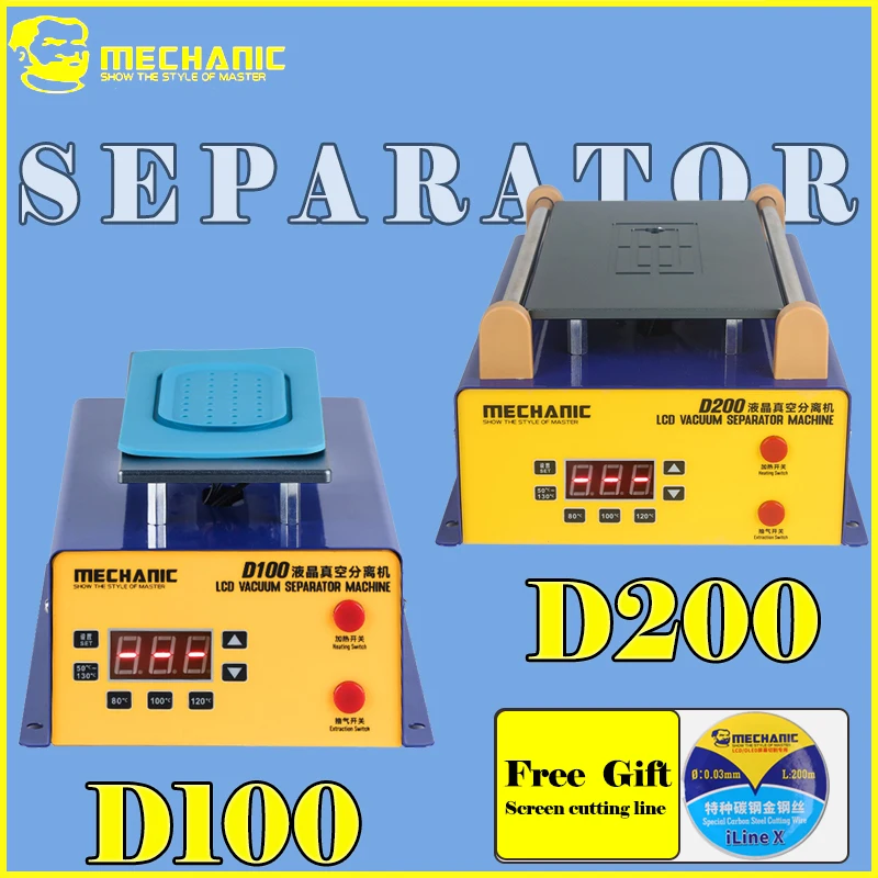 MECHANIC D100/D200 Powerful Suction Screen Separator Fast LCD Screen Removal Tool for iPhone Samsung Xiaomi Smartphone Repair