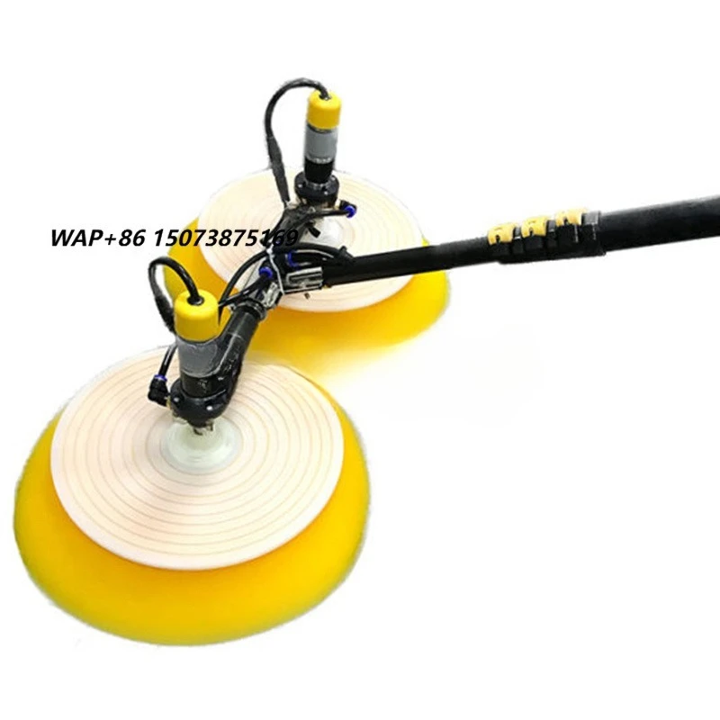 Electric Handle Cleaning Machine Kit Telescopic Pole Double-Head Brush for Solar Panels