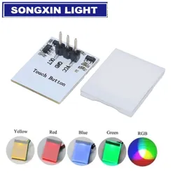 SX Capacitive Touch Switch HTTM Touch Button Sensor Module Green Blue Red Yellow RGB Colorful Display Integrated Circuit