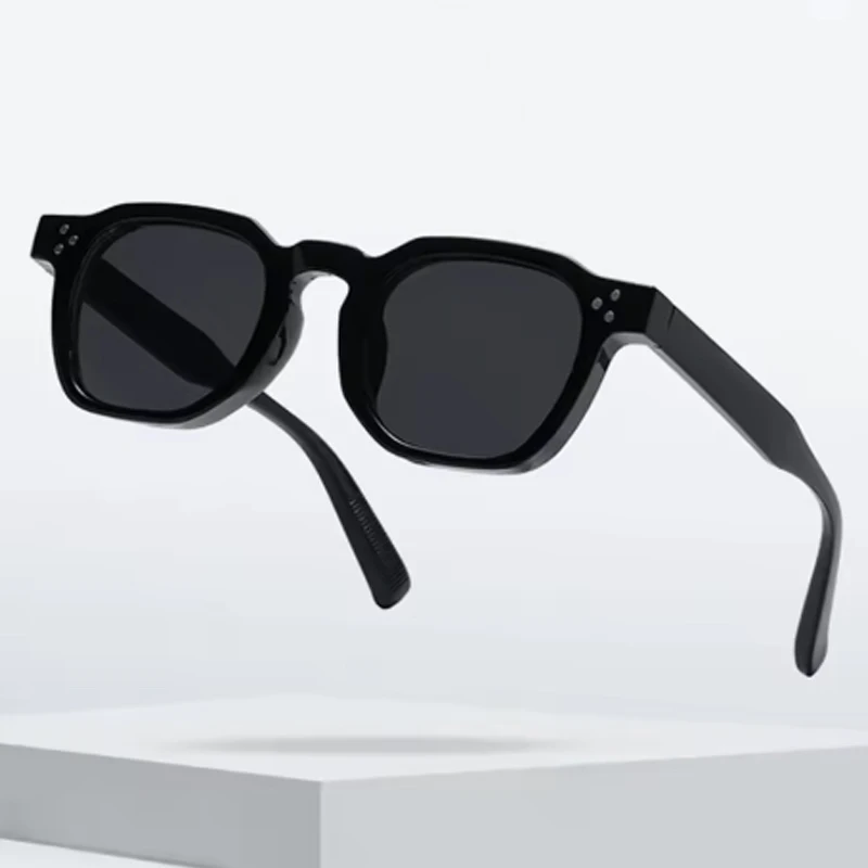 JNPCXI Fashion Vintage Rivet Oval Sunglasses Women Men Luxury Leopard Sun Glasses Anti Blue Light Eyeglasses Frame image 2