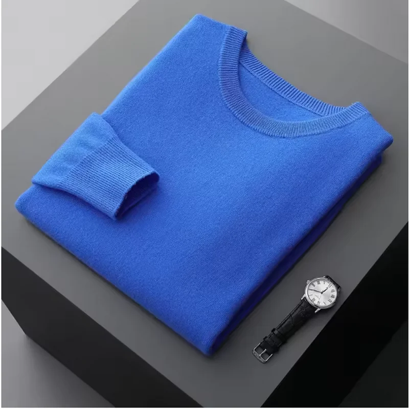 2025 Maglione di cashmere O-Collo Pullover da uomo Allentato Oversize M-3XL Maglia inferiore Autunno Inverno Nuovo Coreano Casual Uomo Top