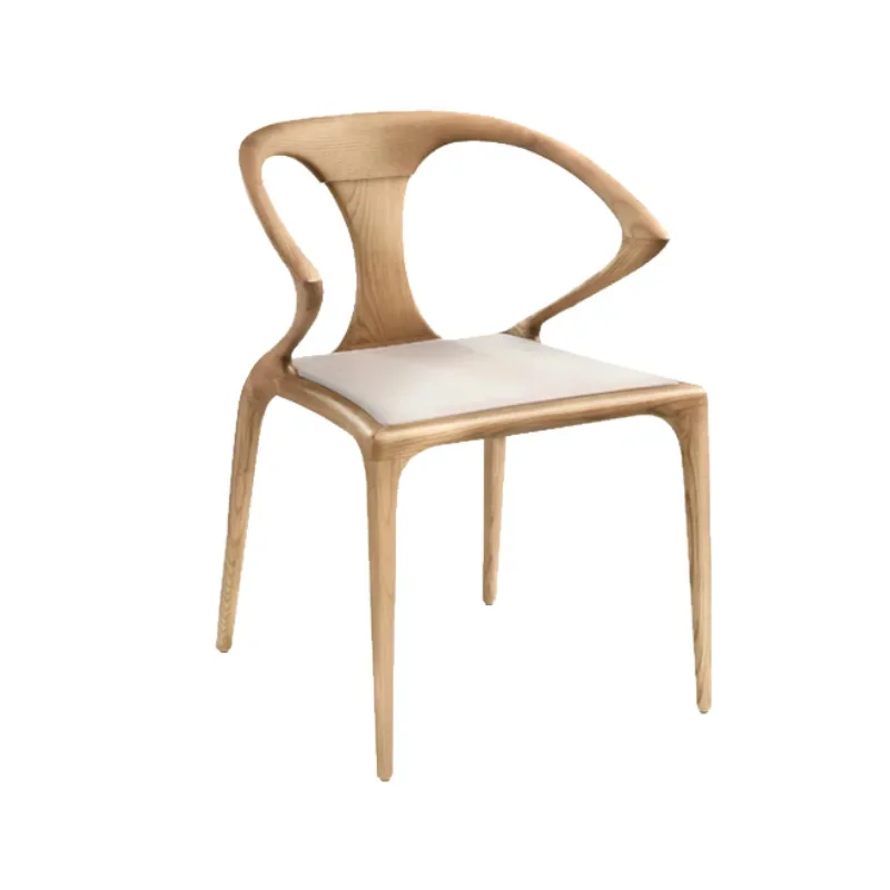 Home dining room All solid wood Modern minimalist design Backrest chair Dining table and chairs