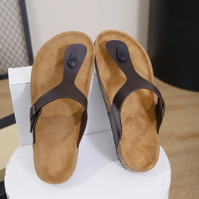 2026 Summer Women Cork Slippers Outdoor Flip Flops Sandals Slippers Women Couple Beach Sandals for Women Shoes for Women