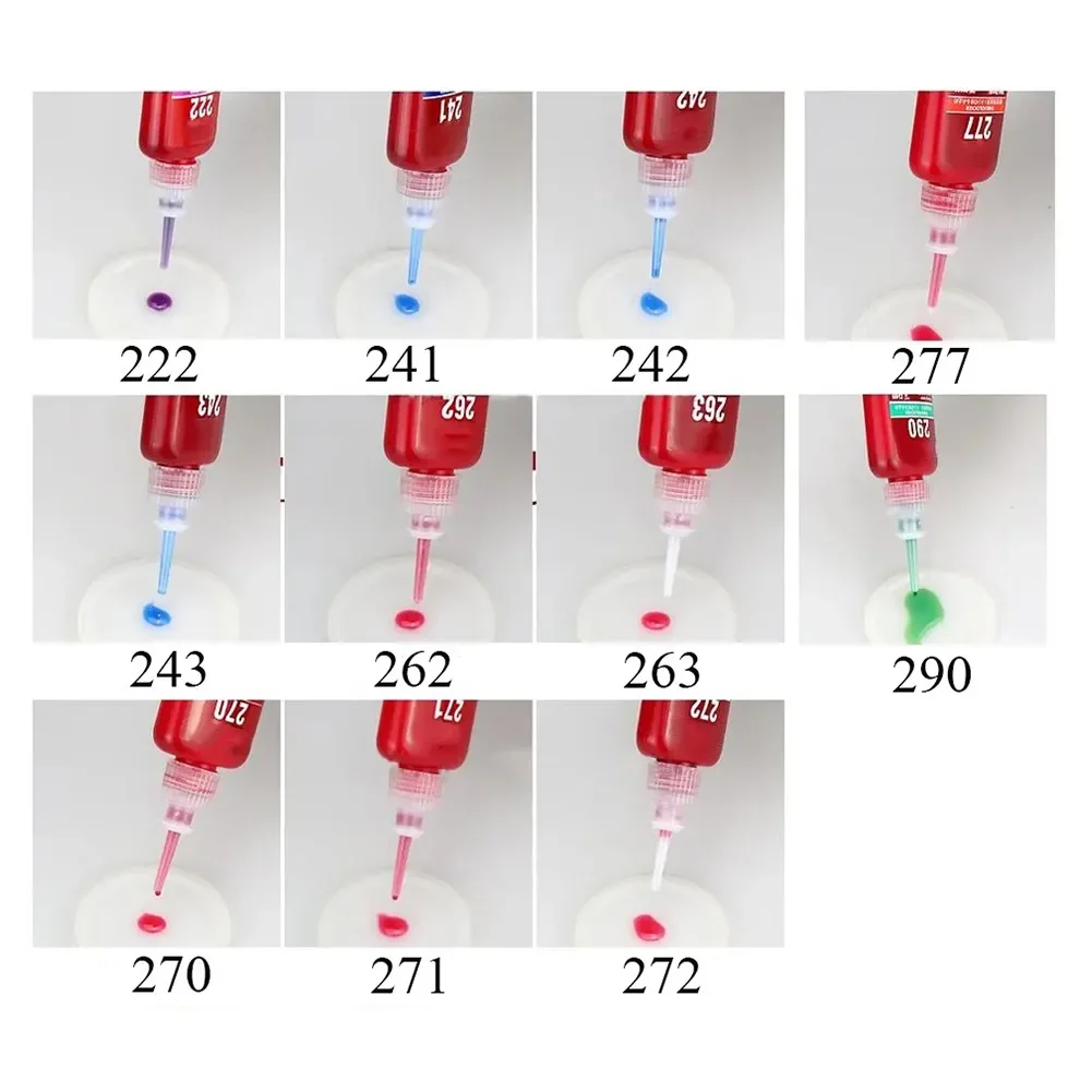 272 Threadlocker Loctite 50 مللي عالية القوة المعدنية المسمار لاصق ختم اللاهوائية الغراء لاصق لخيوط قفل دائم