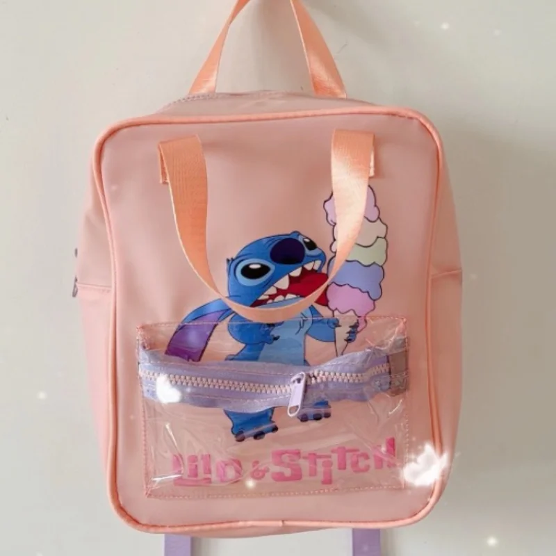 Disney Cartoon Stitch New Kids Backpack Mini Schoolbag Girls and Boys Cute Shoulder Bag Disney