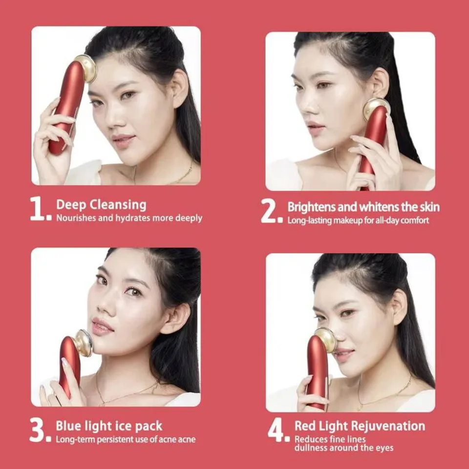 EMS Elettrico Sbiadimento Rughe Texture Ringiovanimento Bellezza Vibrazione Sollevamento Cura del collo Massaggio rassodante della pelle Dispositivo per la cura della pelle