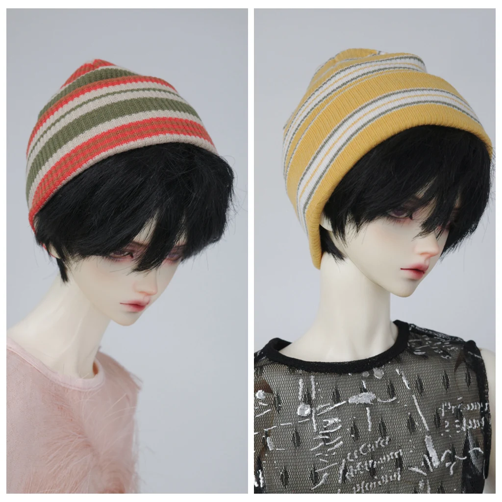 1/4 1/3 Scale BJD Clothes Knitted Striped Threaded Hat For BJD/SD MSD SD13 POPO68 SSDF ID75 Strong Uncle Doll Accessories C2120