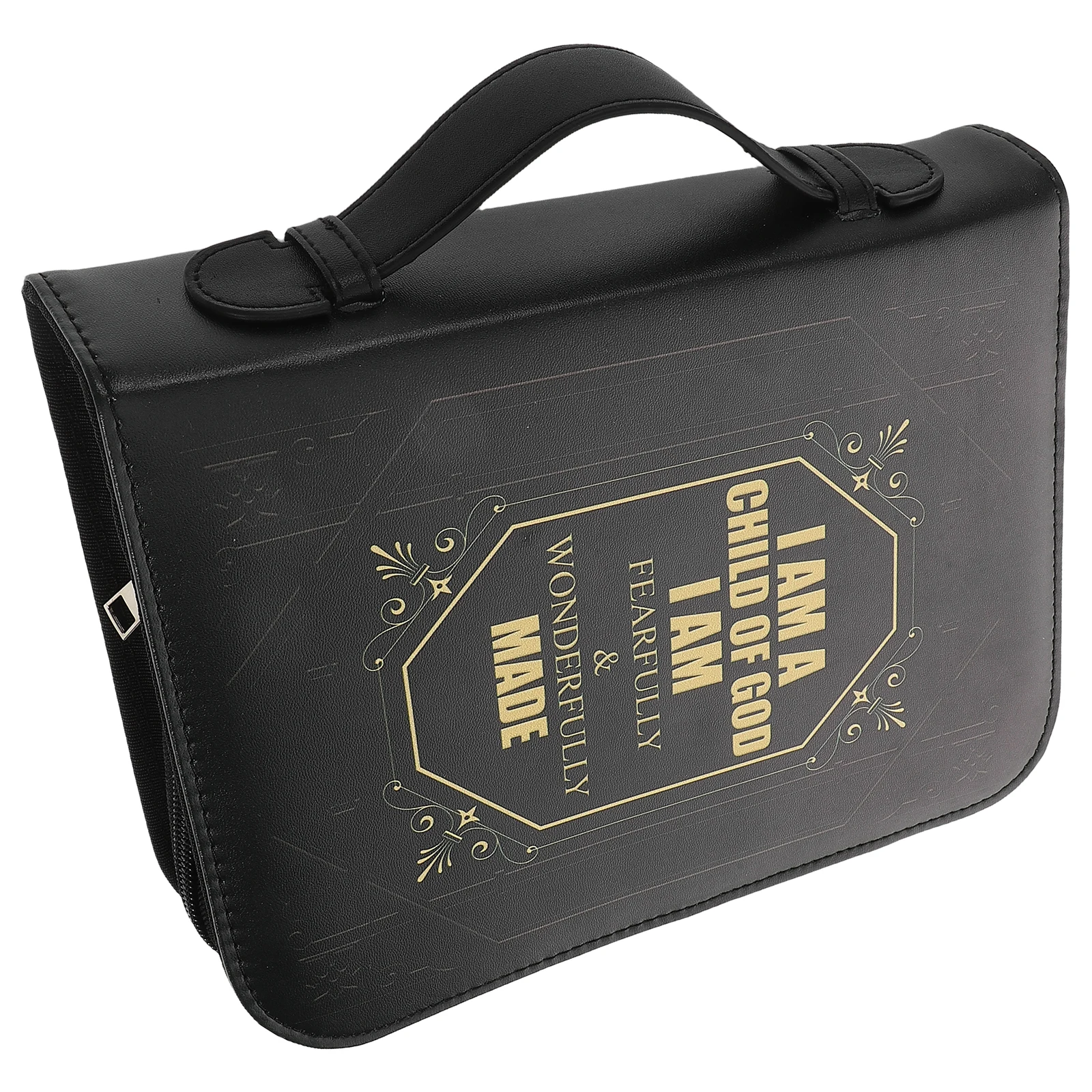 

Book Protection Case Bible Cover for Men Carrier with Handle Portable Study Supplies Pu Accessories For Women Portable Scripture