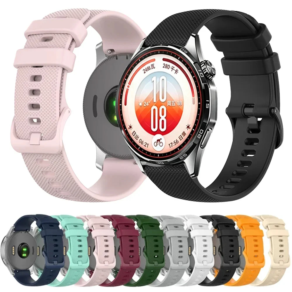 20mm 22mm Silicone Strap For Huawei Watch 5/GT7-6-5-4/GT7-6-5 Pro 46mm Replaceable Bracelet Wristband Amazfit Bip Max/Balance 3