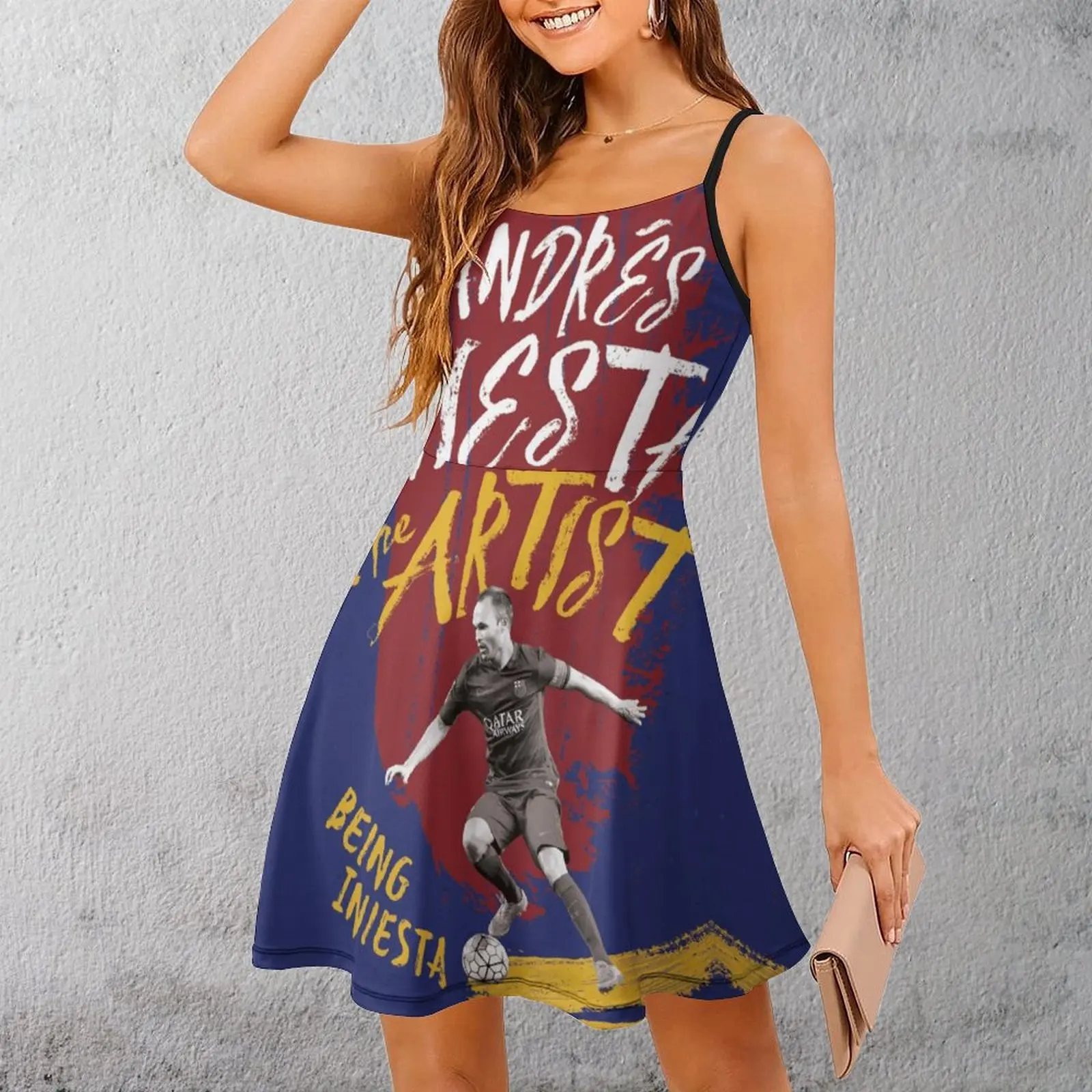 Vestido con Tirantes para Mujer del FC Barcelona, Barça, FCB, Culers, Barcelonistas (51), Ropa Femenina Novedosa y Exótica, Vestido con Tirantes Divertido de Clubes