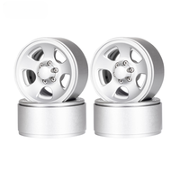 4Pcs Aluminum 5 Spokes Classic 1.9 Beadlock Wheels Rim for 1/10 RC Car Crawler Axial SCX10 TRX4 Bronco MST CFX 86100 YK4102 TF2