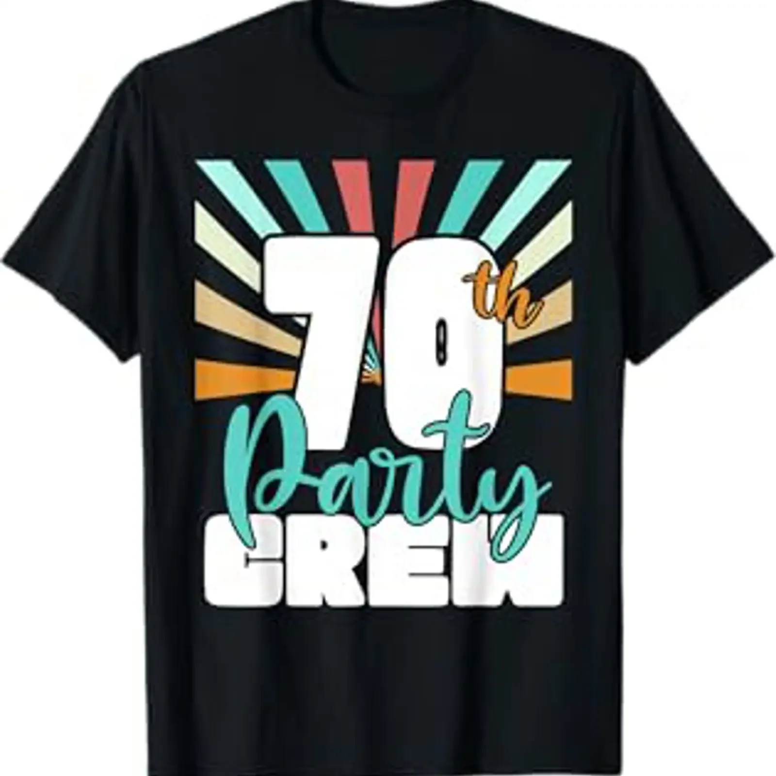 70th Party Crew Birthday Squad Lustiges T-Shirt für 70-Jährige, Vintage-Waschung, Designer-Kleidung, weich, für Herren, stilvolle Grafik