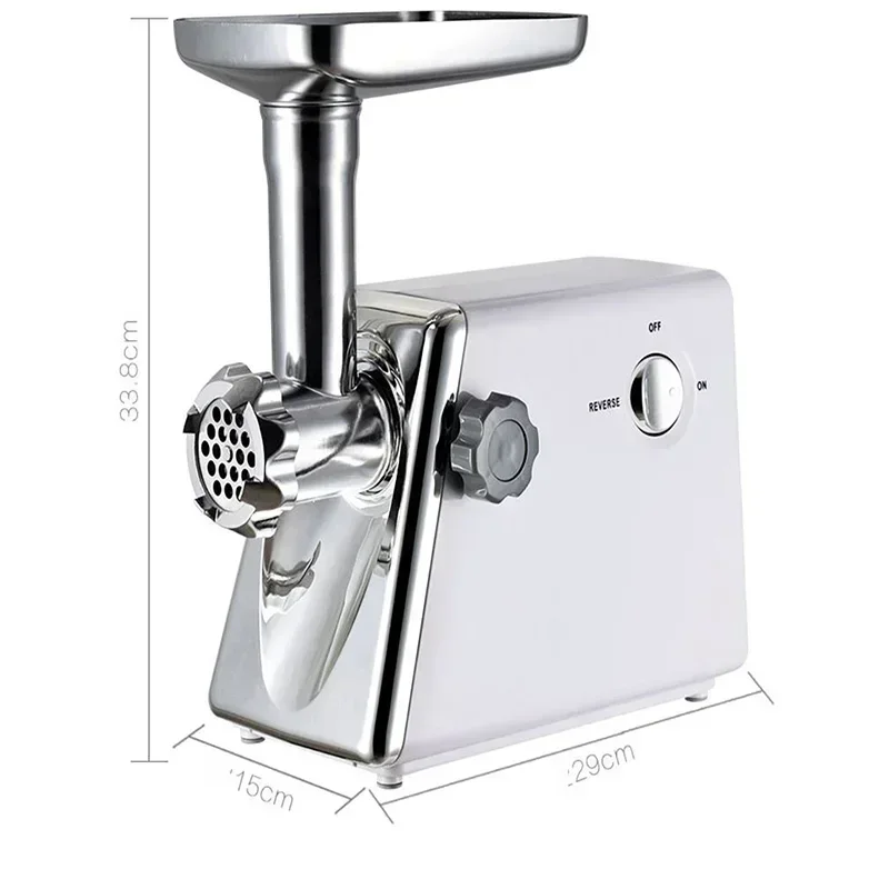 Commercial Meat Grinder 1400W Sausage Machine Minced Meat Sausage machine electric Cut Vegetables minced stuffing Meat Mincer