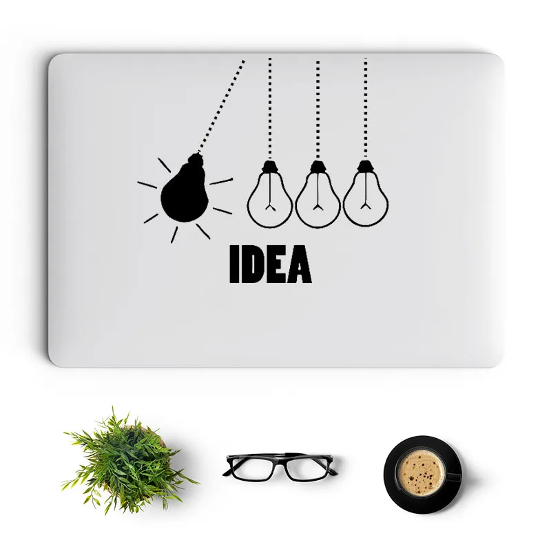 Idea Bulbs Vinyl Laptop Stickers for Macbook Decal Pro Air Retina 13 15 Inch Mac Cover Skin Lenovo ThinkPad Notebook Decoration