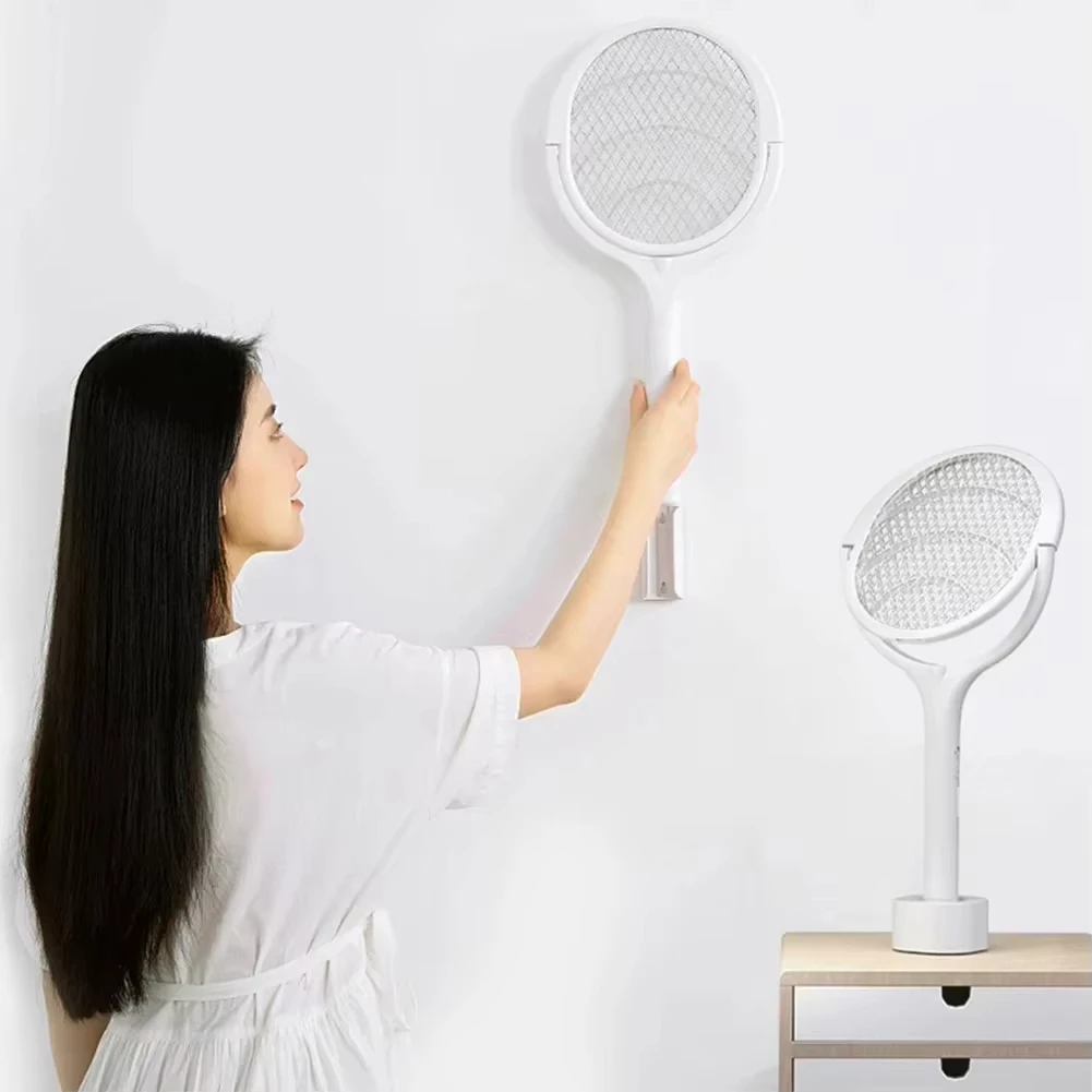 

XIAOTREE 5 In 1 Fast Charging Racket Kill Fly Bug Safety Insulated Battery Powered Lamp ABS Adjustable Electric Mosquito Swatter