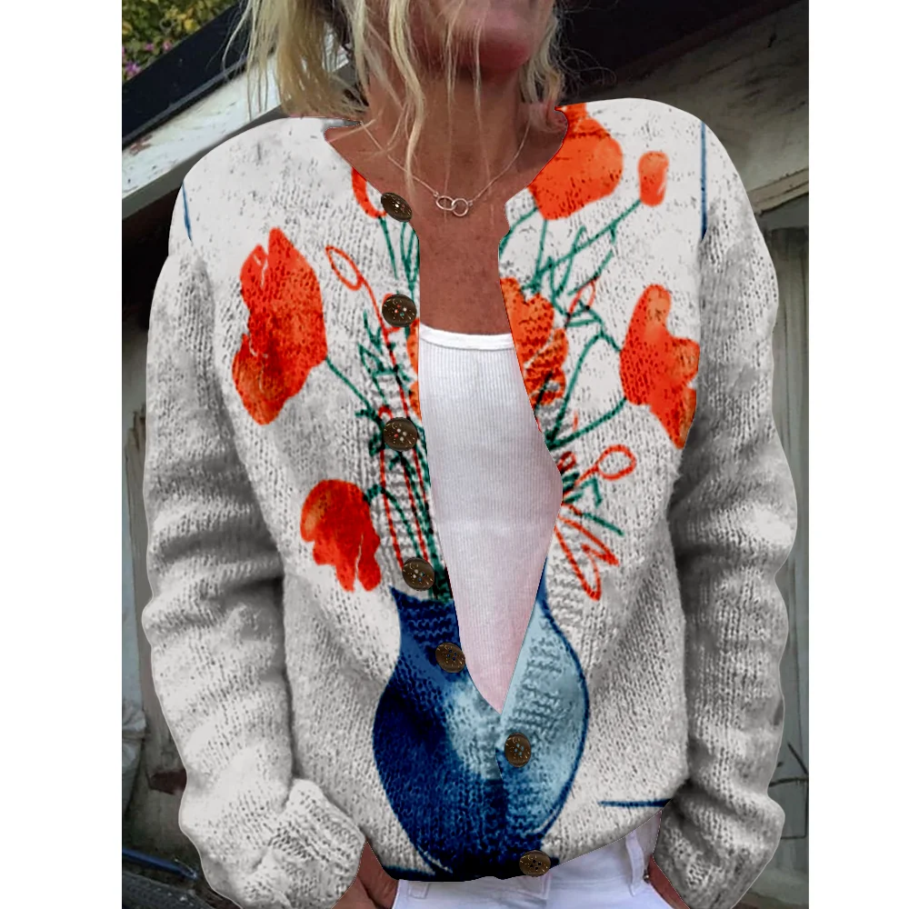 

Autumn Winter Knitted Cardigan Vintage Casual Sweater Japanese Fashion Streetwear Women Sweaters Knit Top Cozy Jumpers Fashion