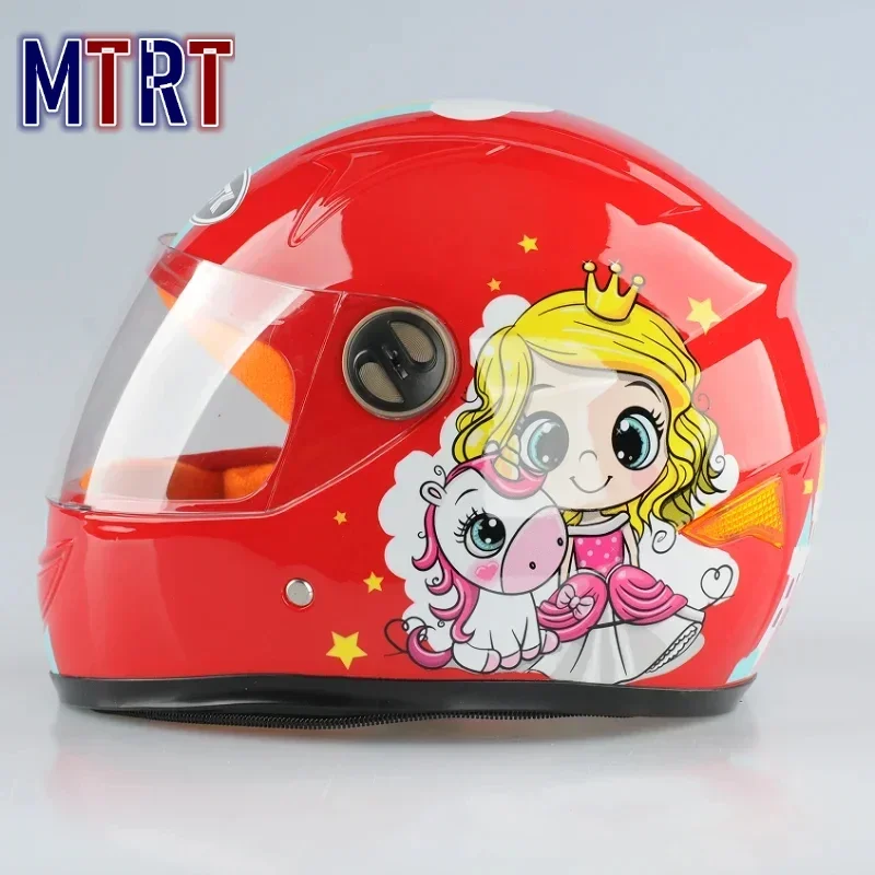 Children Helmet Motorcycle Helmets Scooter  Helmet Sunshade Sun Protection Crash Helmet Boy and Girl Kid Lovely 42-52CM