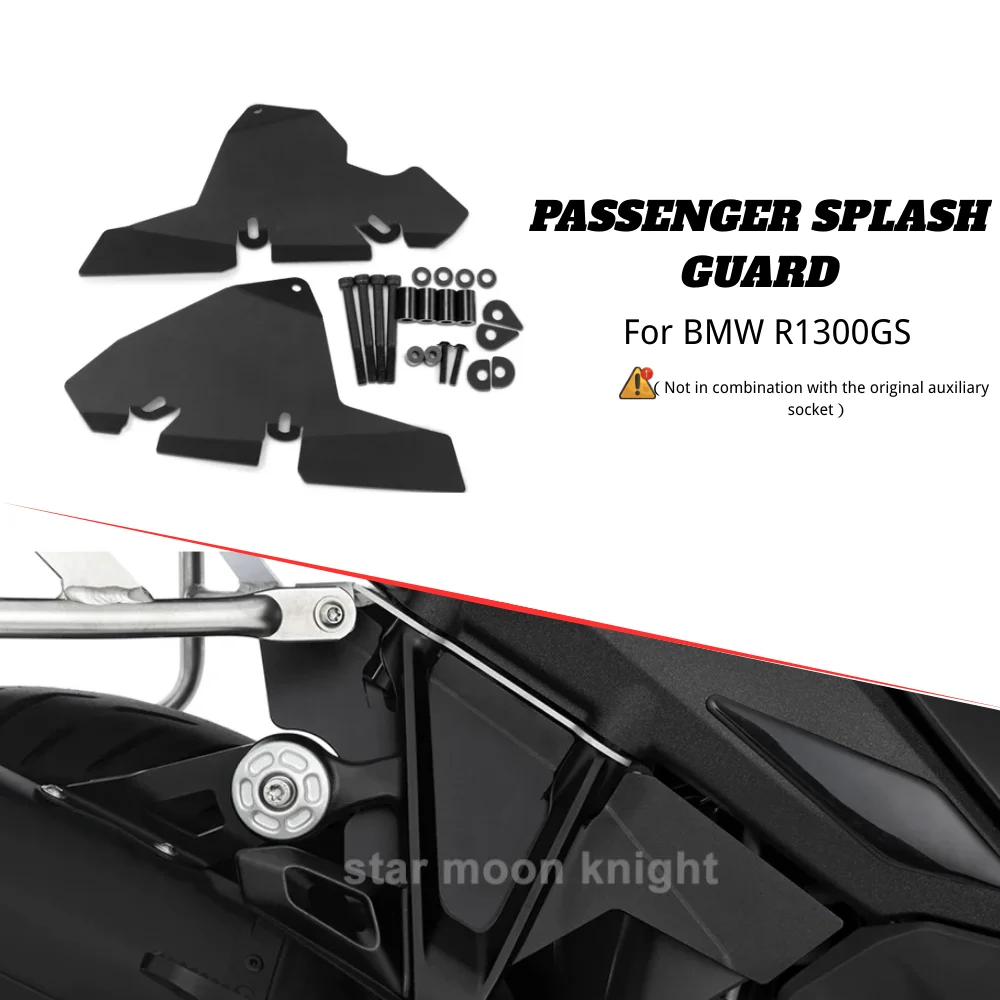 

Motorcycle Rear Seat Foot Pedal Mudguard Fender Cover Passenger Splash Guard For BMW R1300GS R 1300 GS r1300gs Accessories