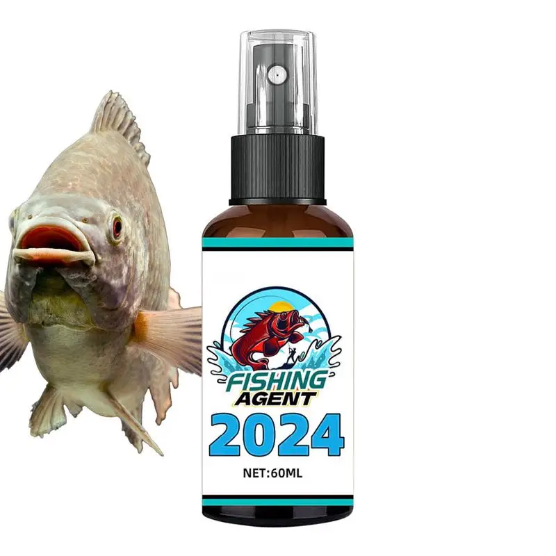 Fish Attractant Liquid Natural Bait Scent Fish Attractants 60ml Fish Bait Attractant Enhancer Spray Anglers Fishing Equipment