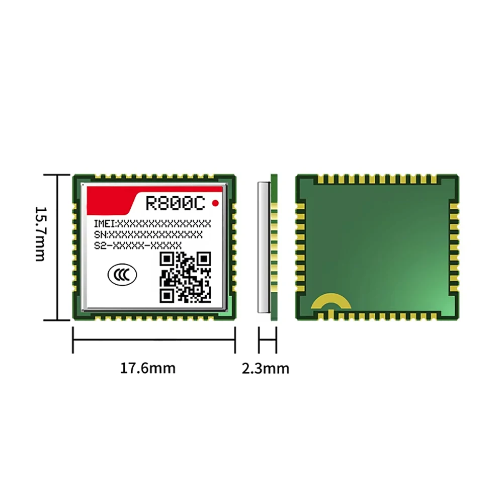 New R800C Dual-Band GSM GPRS GPS Module Small Size 2G Compatible With SIM800C TTS 900/1800MHz 85.6kbps Low Power Consumption