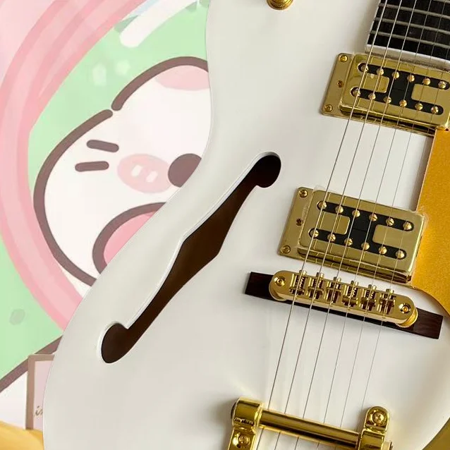 F58 Exquisite electric guitar, high-quality chrome plated hardware guitar, fast and free shipping
