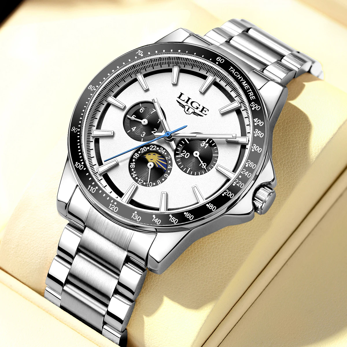 2025 LIGE Top Brand Luxury New Men Watch Quartz Man Watches Waterproof Luminous Watch for Men Date Chronograph Sport Wristwatch