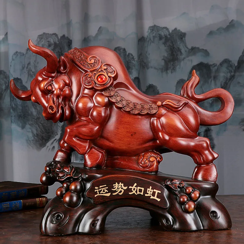 Ox Ornament Twelve Zodiac Animals Ox Office Desk Living Room Housewarming Decoration Home Gift Giving Decoration