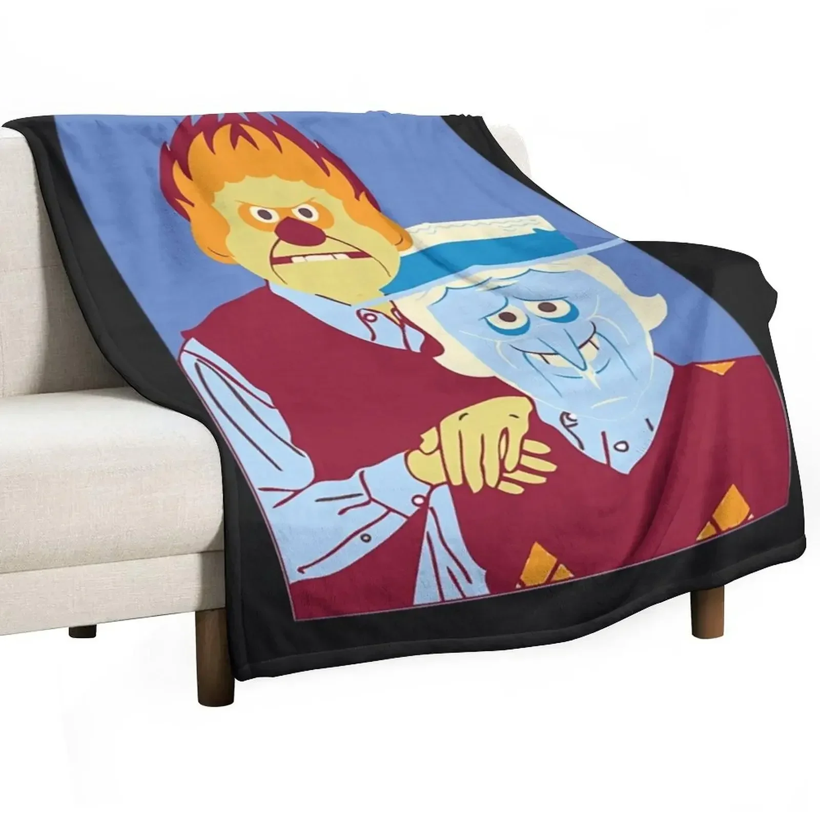 

Snow Miser T-Shirtsnow and heat miser brothers Throw Blanket christmas gifts Hairy valentine gift ideas Blankets