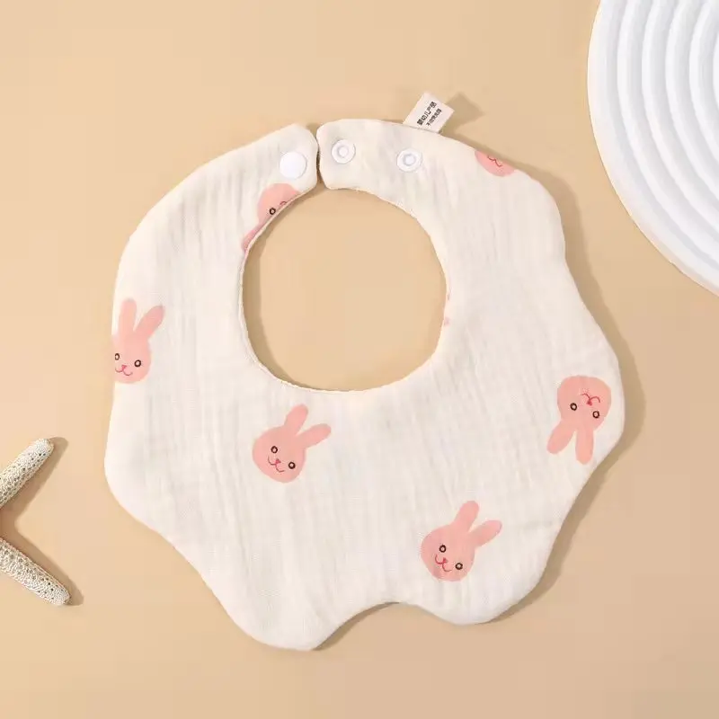 

Newborn Baby Bibs 6 Layers Gauze Muslin Soft Bandana Feeding Burp Cloth Saliva Towel Infant Baby Girl Boy Accessories