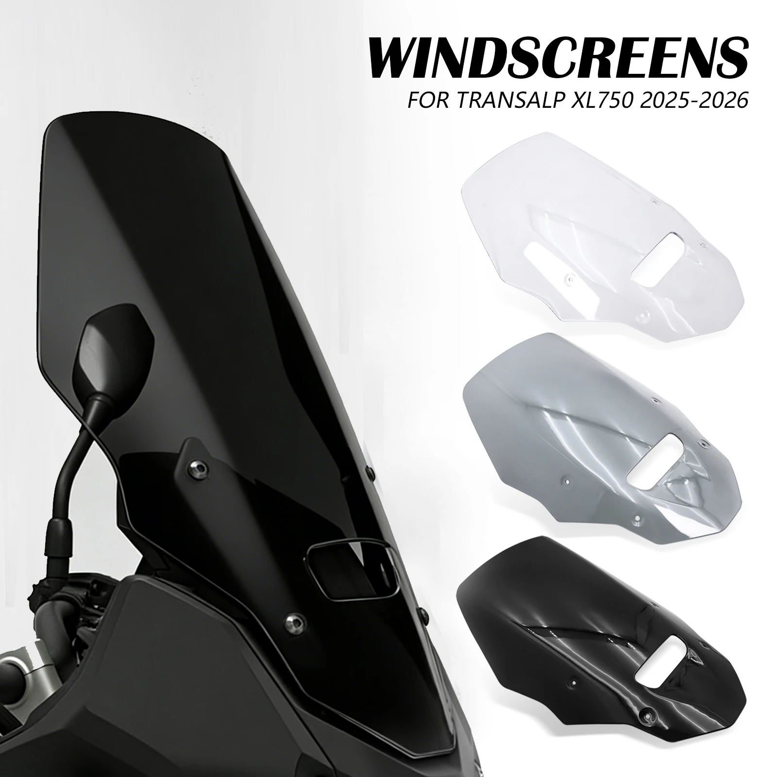 For Honda XL 750 Transalp 2025 2026 Motorcycle Touring Sport WindScreen Windshield Visor Deflector Fairing Cover XL750 transalp